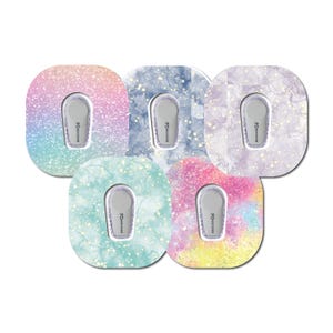 Pastel Collection Dexcom G6 Set of 5 Patch Overlay for CGM Monitors