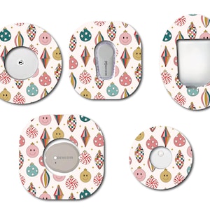 Retro Vintage Ornaments Continuous Glucose Monitor (CGM) Decorative Patch for Dexcom, Freestyle Libre, and Omnipod