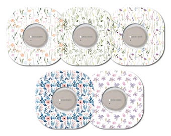 Wildflower Collection 5 Pack Dexcom G7 CGM Patches Set of 5