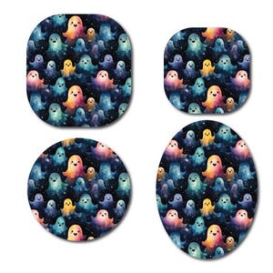 Ghostly Dark Continuous Glucose Monitor (CGM) Decorative Over Patch (No Hole)
