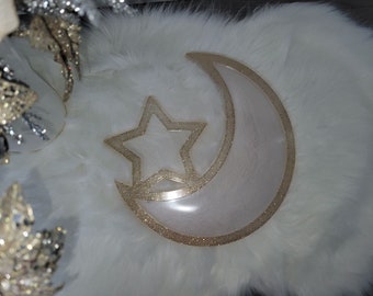 Ramadan, Eid tray or gift personalized crescent tray