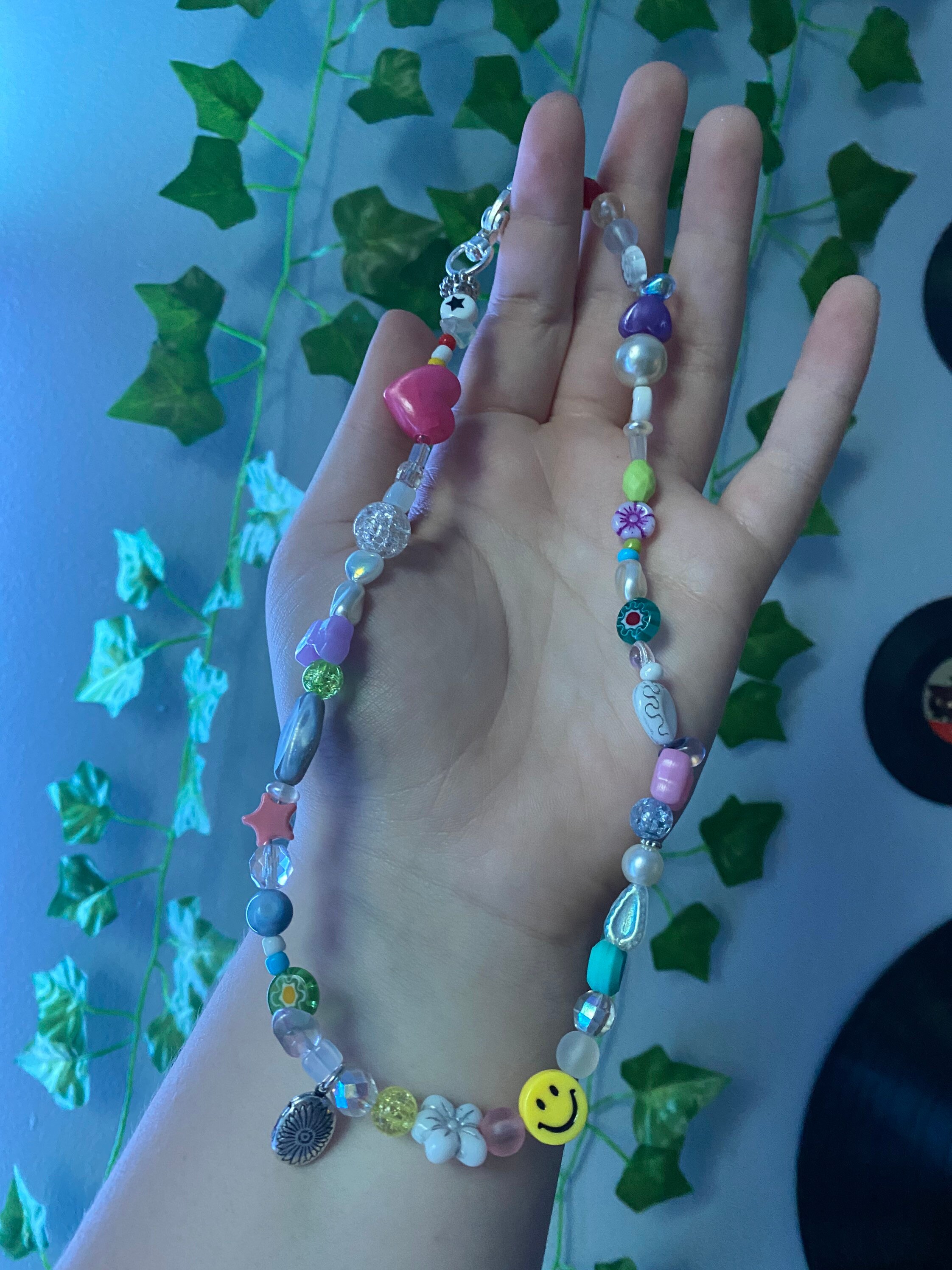 Mismatched chunky pendant necklace Etsy