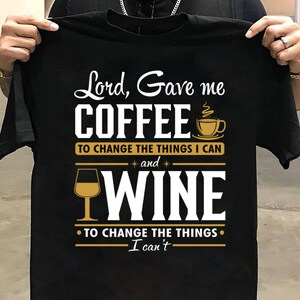 Kaffee-Thema-Tshirt schwarzes Tshirt für Frauen Zitate | Etsy