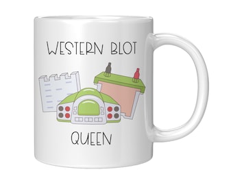 Western Blot Queen Mug, Biochemistry Gift, Molecular Biology, Chemistry, Pharmacy, Biotechnology, Scientist, Lab Tech, Women In Science