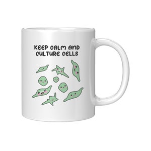 Cell Culture Mug, Tissue Culture, Molecular Cell Biology, Science Gift, Petri Dish, Microbiology, Immunology, Scientist, Lab Queen Mug