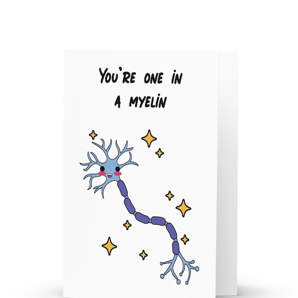 Neuroscience Thank You Card, Valentines Card, Best Mentor, Neurons, Brain, Neuroscientist Gifts, PhD Student, Doctor, Lab Technician