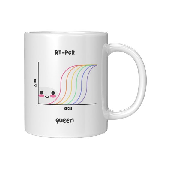 PCR Queen Mug, DNA Molecule, Molecular Biology, Biochemistry, Biomedical Science Major, Engineering, Scientist, Graduate Student Gifts