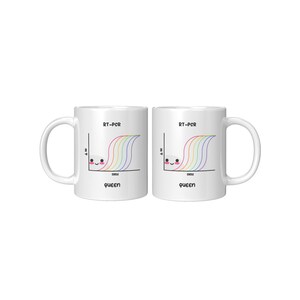 PCR Queen Mug, Molécula de ADN, Biología Molecular, Bioquímica, Especialista en Ciencias Biomédicas, Ingeniería, Científico, Regalos para Estudiantes Graduados imagen 2