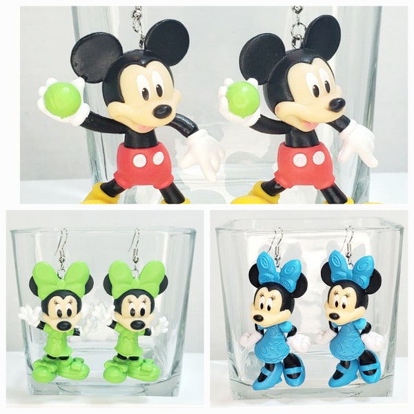 Minnie And Mickey Mouse Inspired Toy Earrings