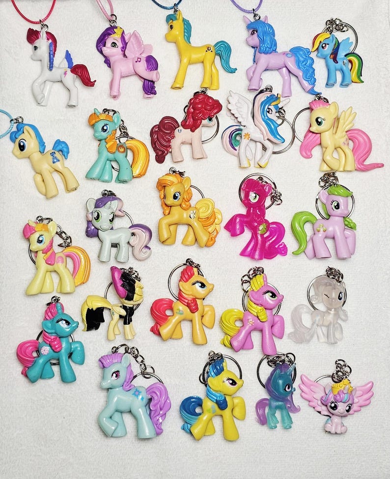 Mlp Key Rings MLP Character Inspired Toy Keychains and Necklaces - Etsy
