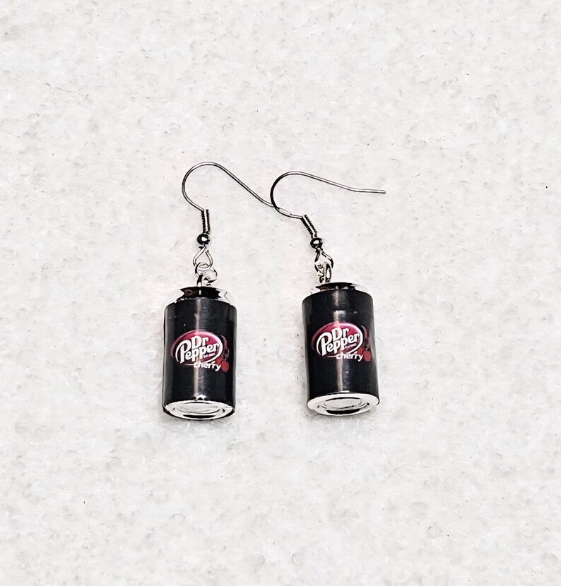 Mini Dr Pepper Can Inspired Earrings Cherry Dr Pepper