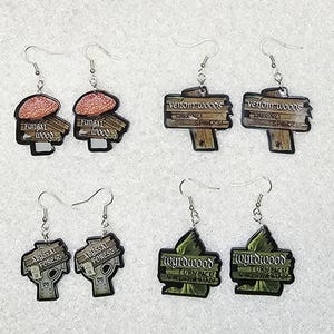 Game Token Earrings