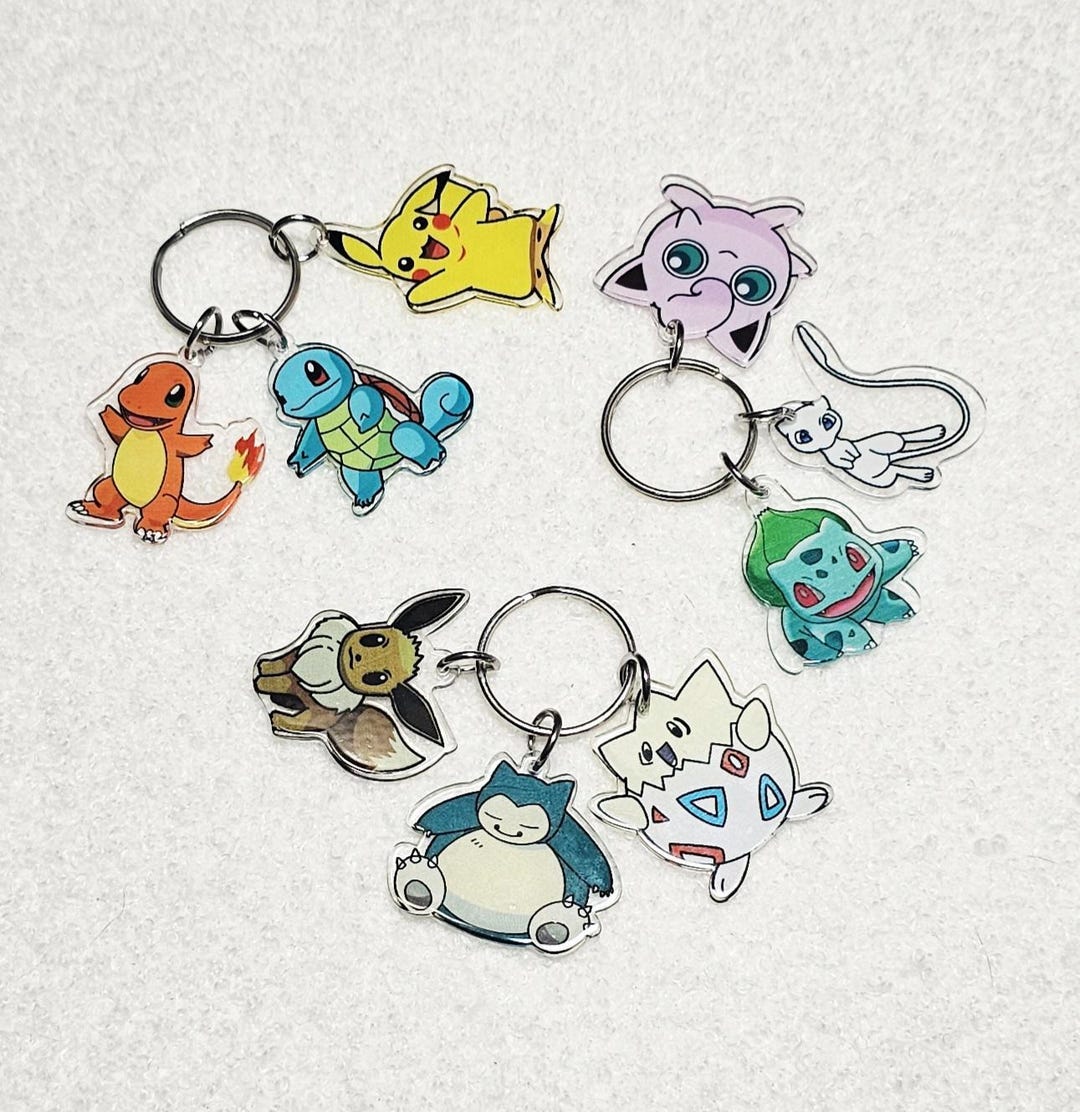 Pokemon Inspired Keychains - Etsy
