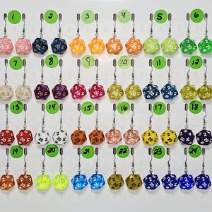 Dungeons And Dragons Inspired D20 Dice Earrings