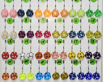 Dungeons And Dragons Inspired D20 Dice Earrings