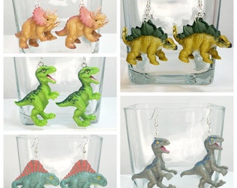 Jurassic Park Allan Grant Stud Earrings Plastic Post Handmade Jurassic Park Allan Grant Stud Earrings Plastic Post Handmade