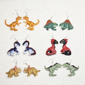Dinosaur Toy Earrings