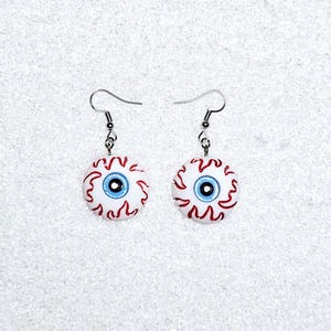 Creepy Eyeball Charm Earrings