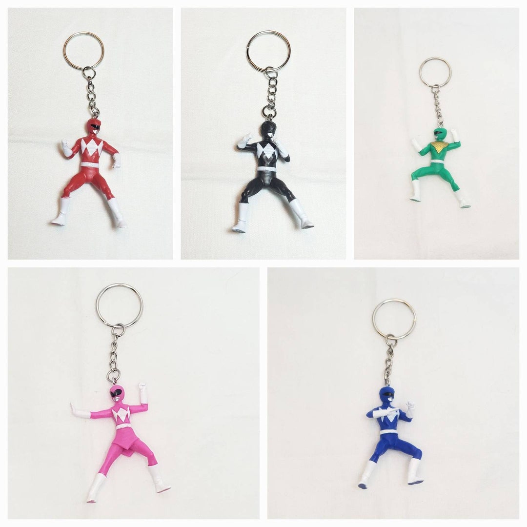 Power Rangers Inspired Toy Keychains - Etsy