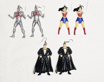 Superhero Inspired Toy Earrings