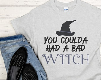 Funny Halloween Short-Sleeve Unisex T-Shirt, You coulda had a bad witch, witch tshirt