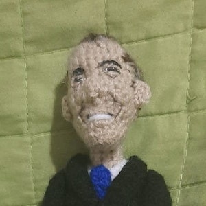 Obama crochet doll