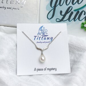 Whale tail pearl necklace White pearl choker necklace - gift for her- bridemade gift - pearl silver necklace - pearl for her - stone of June