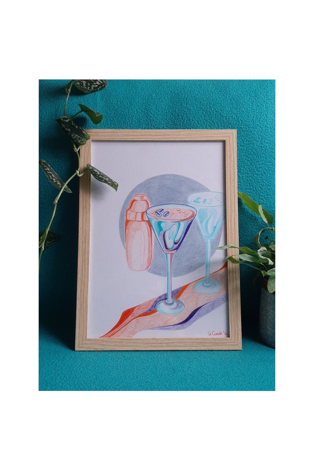 Espresso Martini Art Cocktail Poster Bar Wall Art Cocktail Etsy