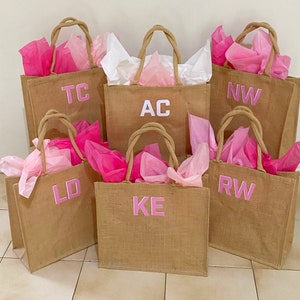 Personalised Monogram Tote Bag, Custom Name Bag, Bridesmaid Gift,Bachelorette Party, Beach Bag, Shopping Tote