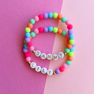 Personalised Beaded Name Bracelet | Word Bracelet | Custom Bracelets | Toddler Bracelets | Kids Bracelets