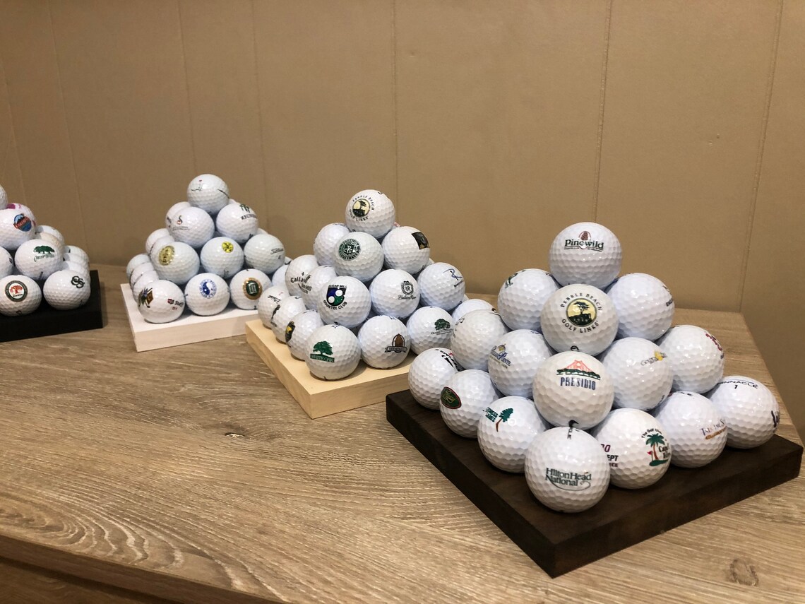 Golf Ball Display Pyramid Base Etsy