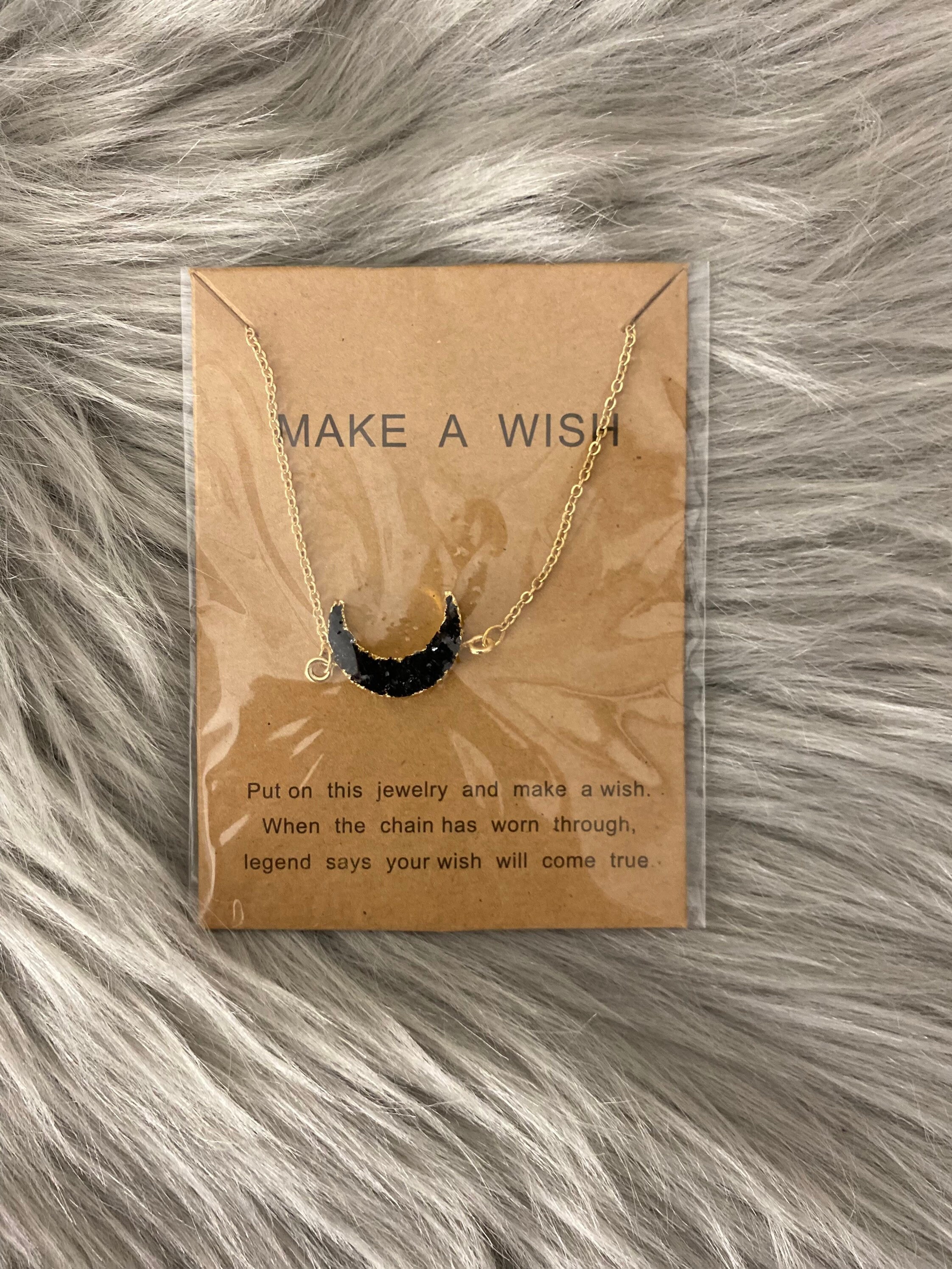Make a Wish Necklace crystal Jewellery spiritual Etsy