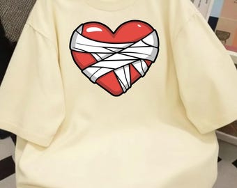 Bandaged Heart SVG: Healing Love Clipart (Digital Download)
