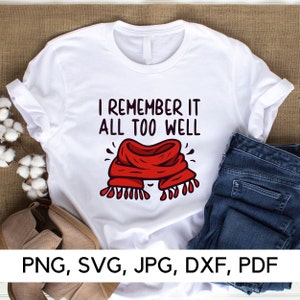 よく覚えています、ポジティブな引用、PNG、SVG、記憶、赤いスカーフ、追悼、感傷的、ウォールアート、デジタルダウンロード