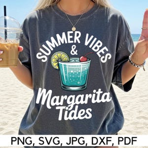 Descarga instantánea de vibraciones playeras, PNG, SVG, vibraciones de verano, margarita, vibraciones de cóctel, verano divertido, fiesta en la playa, descarga digital