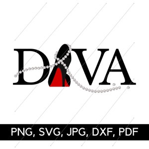 DIVA com arquivo svg de salto alto, Glamour, PNG, SVG, Salto alto, Moda, Empoderamento, Elegância, Autoconfiança, Download digital