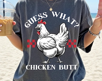 Guess What Chicken Butt Design: Funny Chicken Quote (Digital Download)