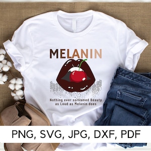 Archivo SVG de afirmación de belleza, Orgullo de melanina, PNG, SVG, Expresión de confianza, Cita de melanina, Diversidad de belleza, Descarga digital