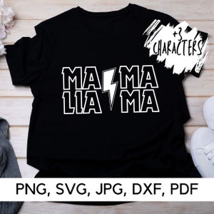 MAMA Llama svg-bestand, Love Mom, PNG, SVG, Mother's Day, Mom Rocks, Motherhood Rocks, grappige citaten, digitale download