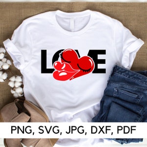 Liebessymbol, Liebesspruch, PNG, SVG, Liebessymbol, süßes Herzbild, Herzkuss, süße Herzillustration, digitaler Download