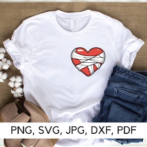 Verbundenes Herz-Svg-Datei, Flickendes Herz Clipart, PNG, SVG, Liebe und Erholung, Selbstfürsorge, Heilende Liebe, digitaler Download
