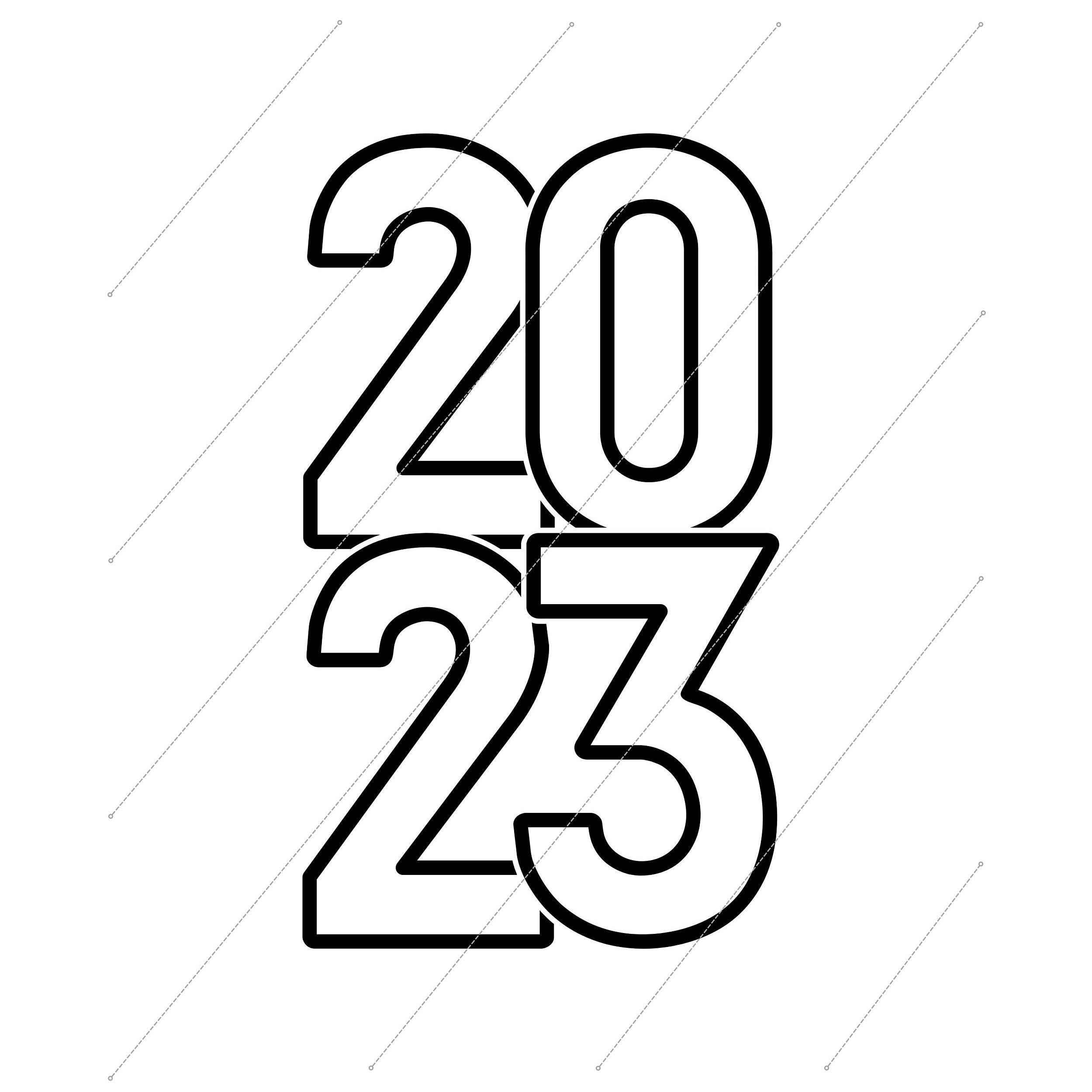 Number 2023 Svg 2023 Svg File PNG SVG 2023 Vector Number Etsy Canada