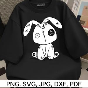 Muñeco de conejo peculiar SVG: Impresión única y divertida (descarga digital)