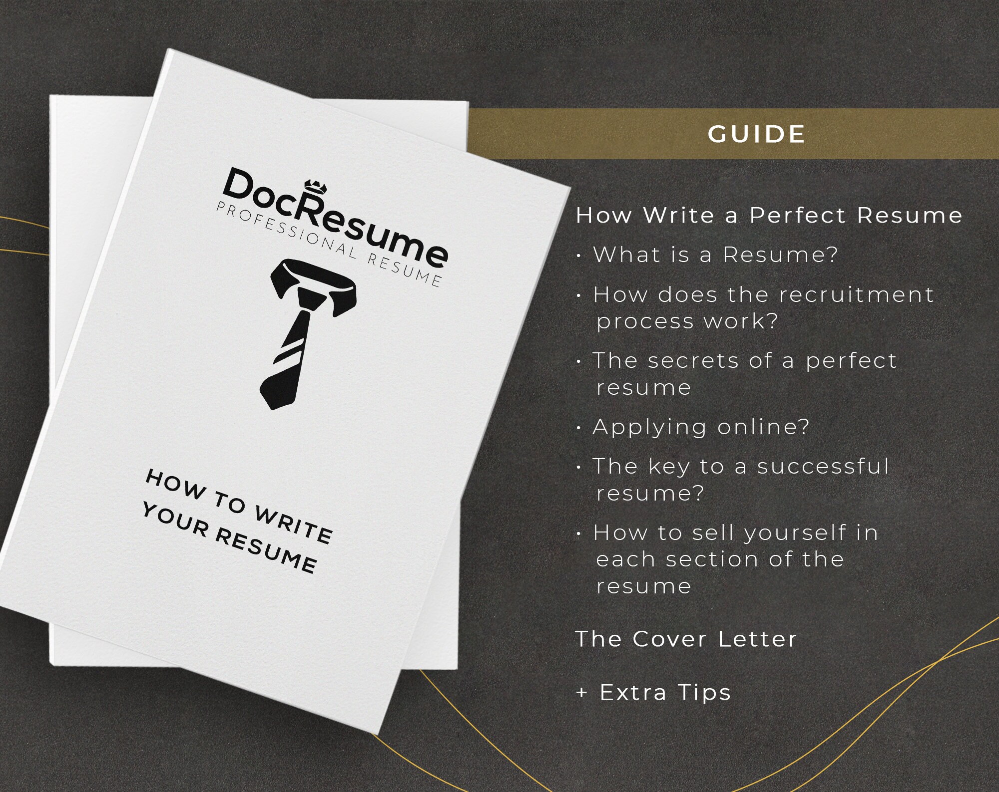 New Clean Resume Template for Google Docs & Word • Minimalist Executive ...