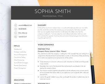 ATS Resume Template Word, ATS Google Docs Resume Template, ATS Cv Resume Template, Cv Template Simple, Resume Template, Cv Template