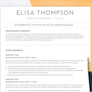 Resume Template Word, CV Template Modern Simple, Google Docs Resume Curriculum Vitae, Lebenslauf Vorlage, Bewerbungs vorlage, 1, 2, 3 Pages