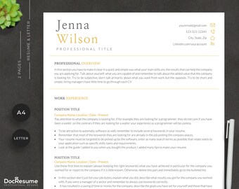 ATS Friendly Executive Resume Template, ATS Optimized Resume Templates for Word, Google Docs, Simple ats Resume 2 Pages, friendly ats