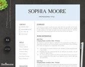 Easy Resume Template for Word & Google Docs • Friendly Resume • Simple and Performing ATS Creative and Sleek Template