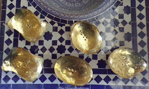 Porte Savon Marocain en Cuivre