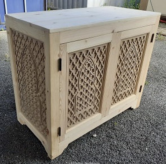 Meuble de Salle Bain Bois Marocain